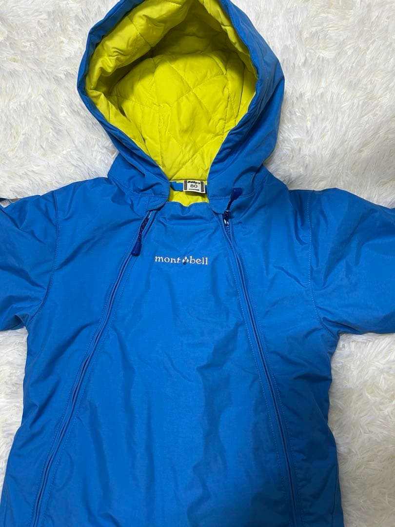 mont-bell 子供用オールインワン　パウダーベビーカバーオール雪遊び　80