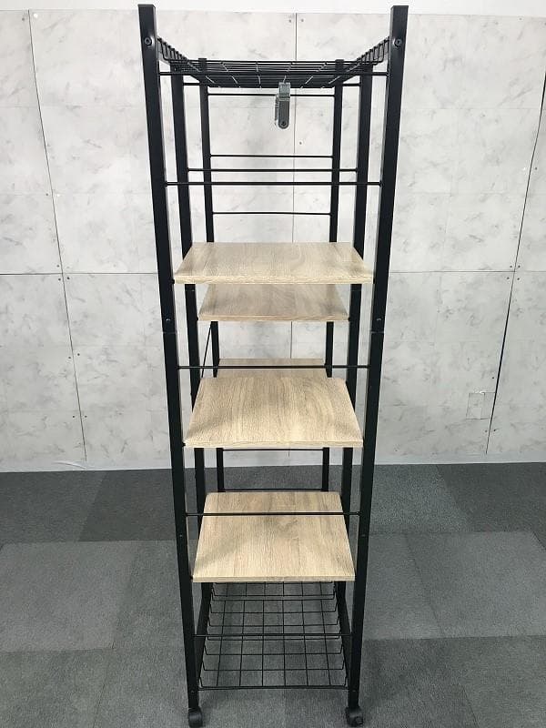 №5986ワイド ☆90幅ハンガーラックBKOK☆