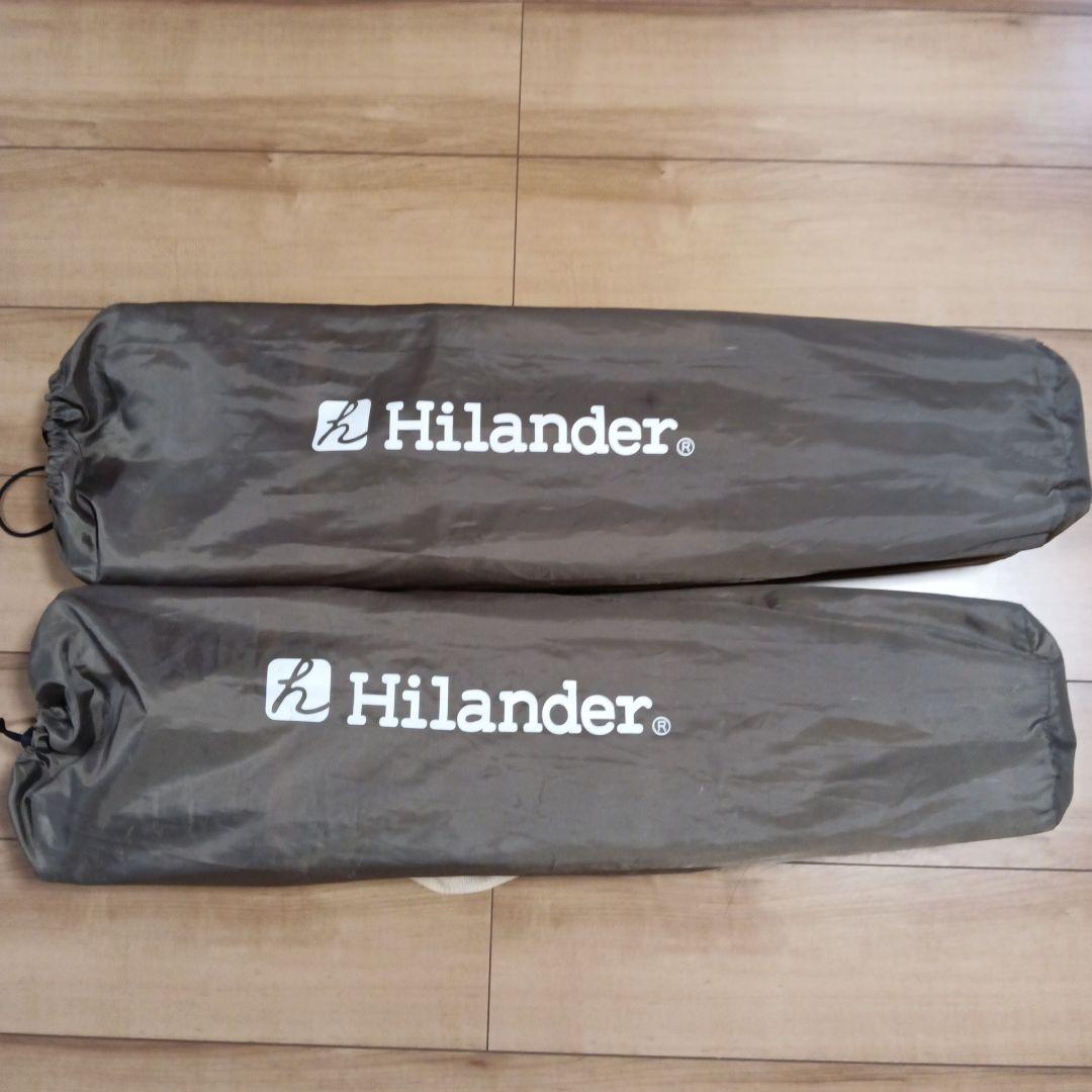 【引取限定練馬区大泉】Hilander折りたたみアウトドア3人用ベンチ 茶色2点