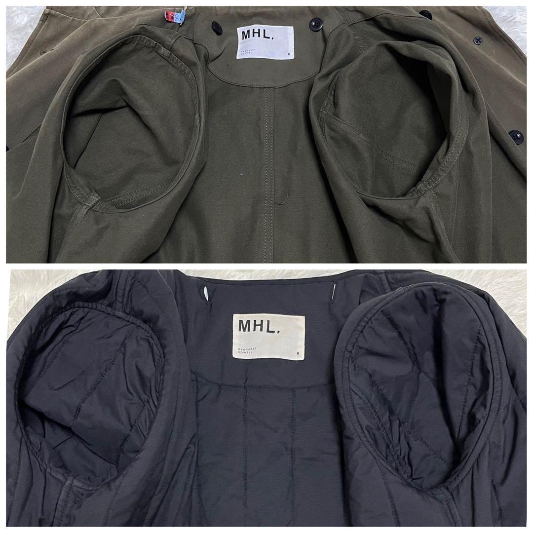 【HML.】2way モッズコート フード　ライナー付き　カーキ　M