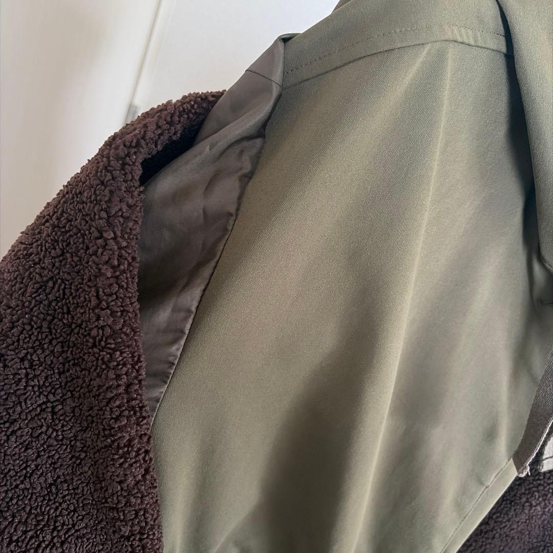 ち*認様 極美品CLANEクラネMILITARY LAYER BOA COATボ