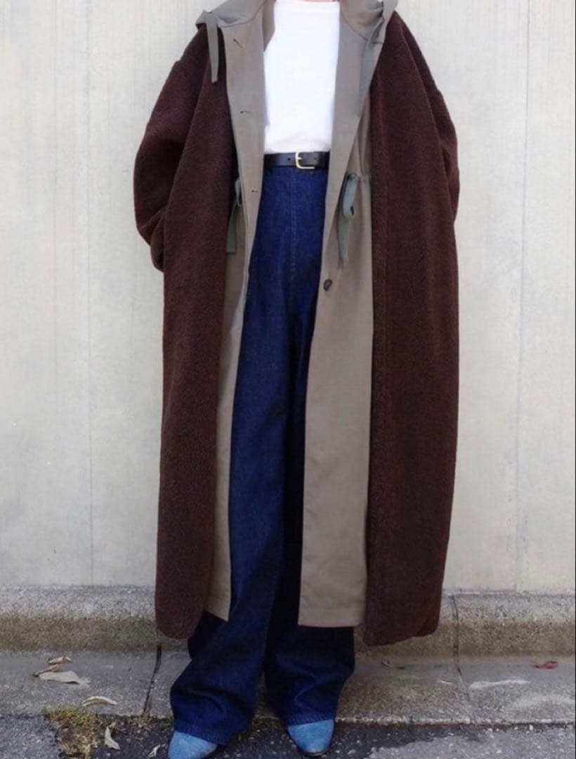 ち*認様 極美品CLANEクラネMILITARY LAYER BOA COATボ
