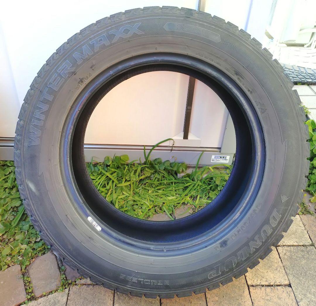 タイヤのみ4本セット　バリ溝 ダンロップ ウインターマックス　205/60R16
