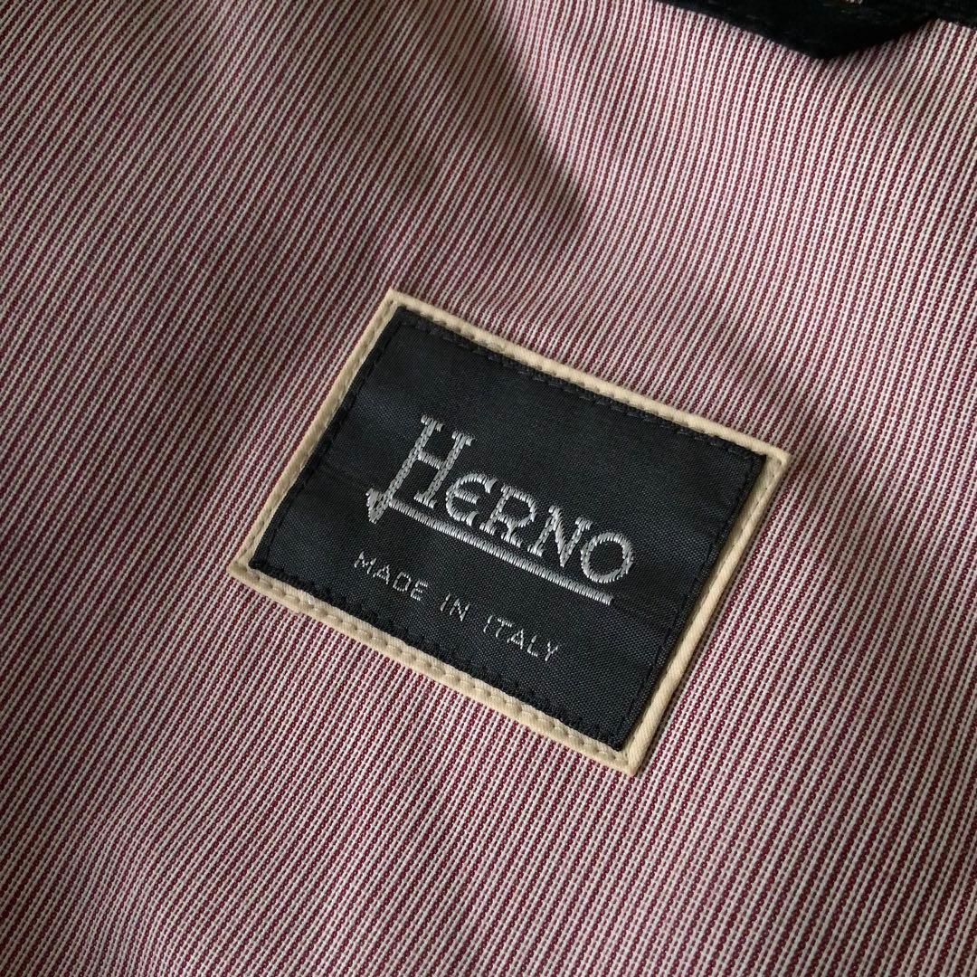 オールド HERNO ヘルノ シャツジャケット 50 ブラック イタリア製