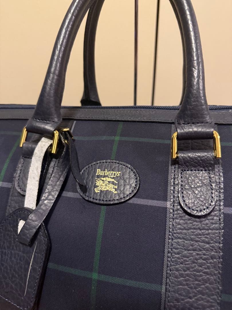 美品　BURBERRY バーバリー ボストンバッグ チェック柄