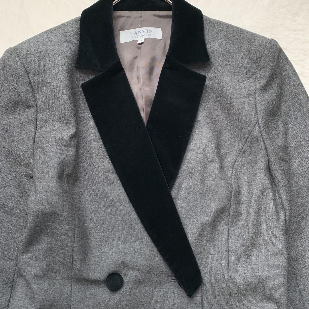 LANVIN La Collection カシミヤ混 ベルベット ジャケット