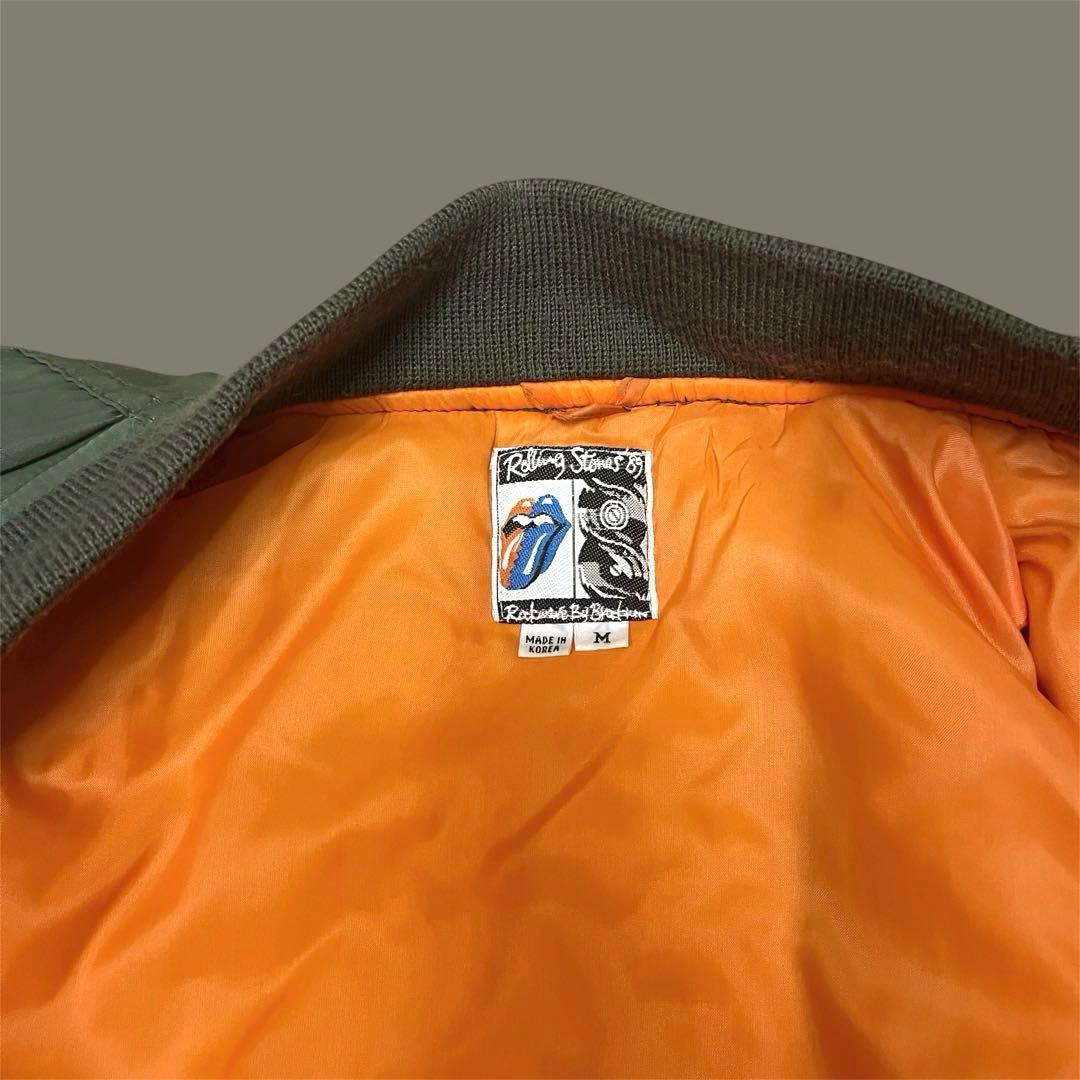 【希少】Rolling Stones MA-1 JAKET vintage古着