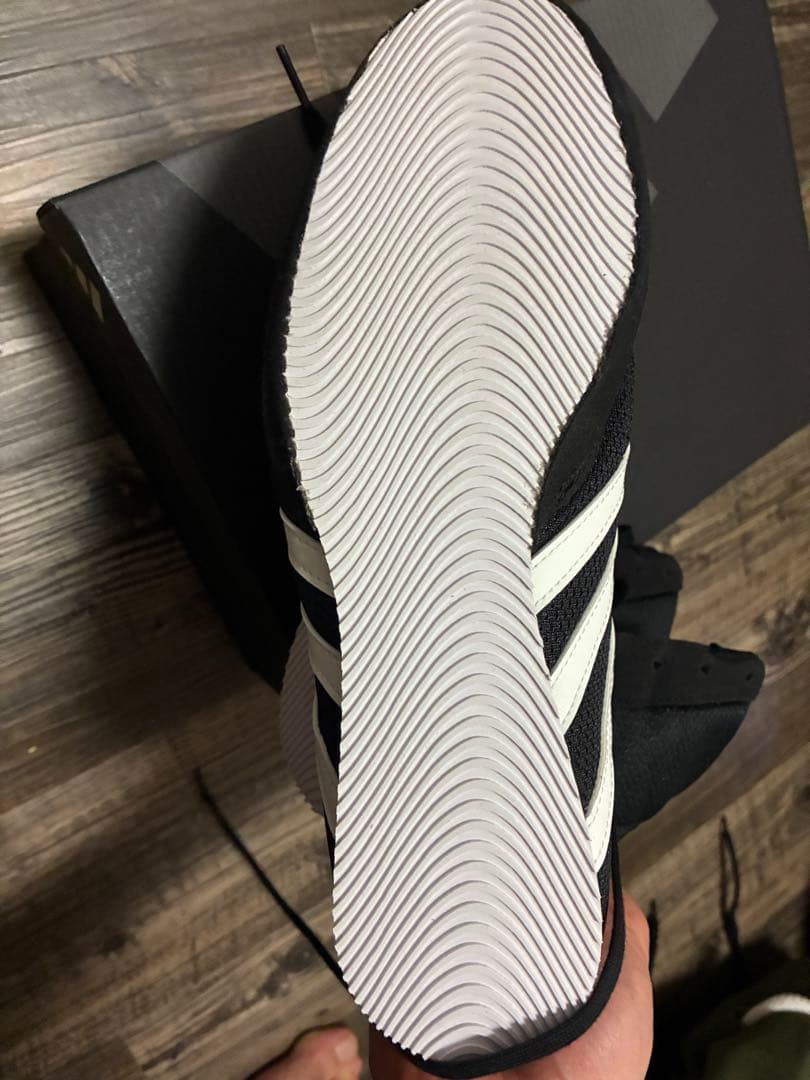 adidas ボクシングシューズ ブラック/ホワイト