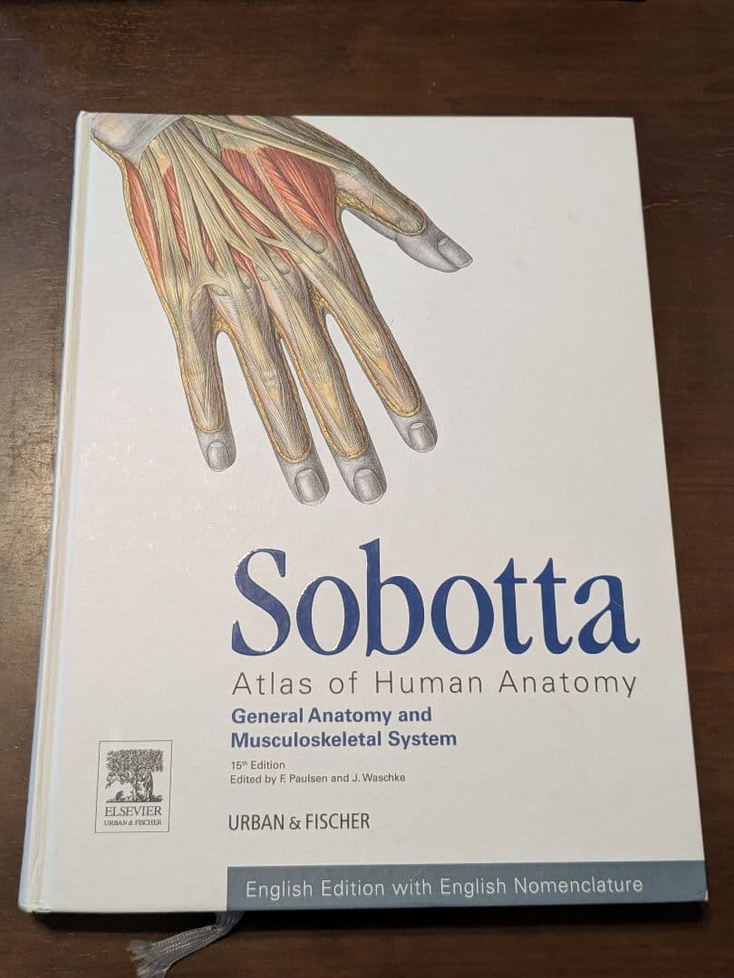 解剖学の図解書 \"Sobota 15th edition\"