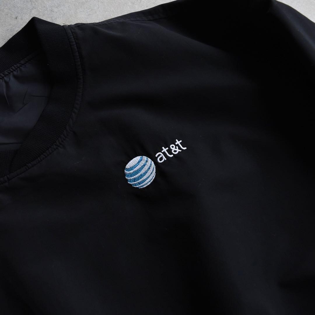 90s AT&T スムース プルオーバージャケット アノラック 企業物 L