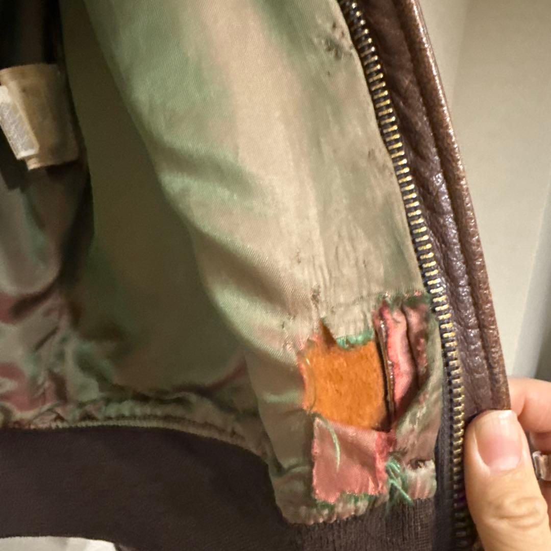 vintage EMPORIO ARMANI レザーフライトA-2ジャケット