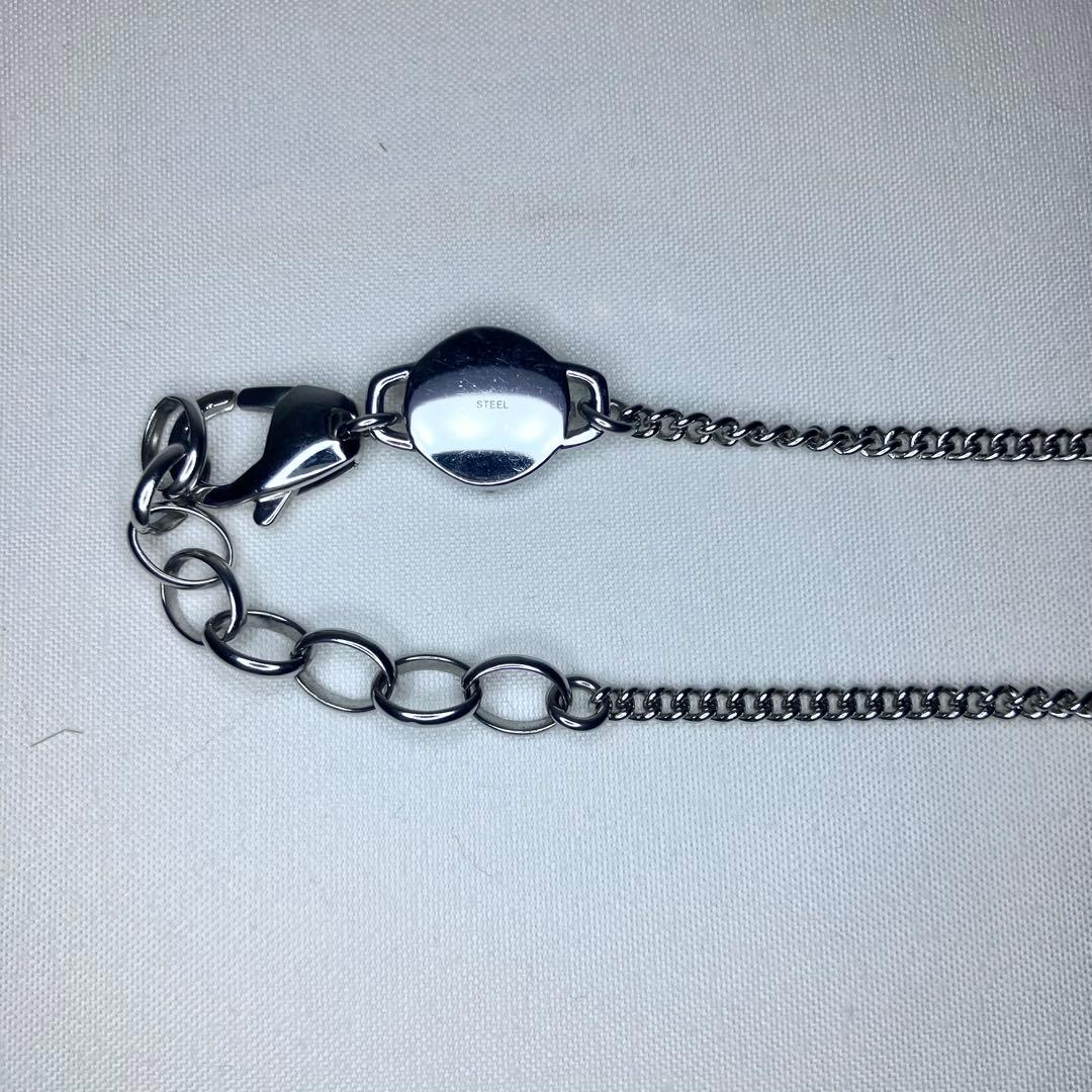 【美品】DIESEL ディーゼル ネックレス シルバー プレート DX1116