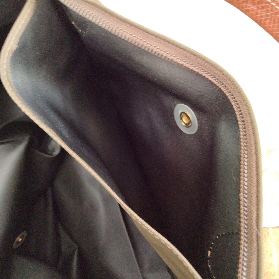 LONGCHAMP カーキ ナイロン ボストンバッグ XLサイズ