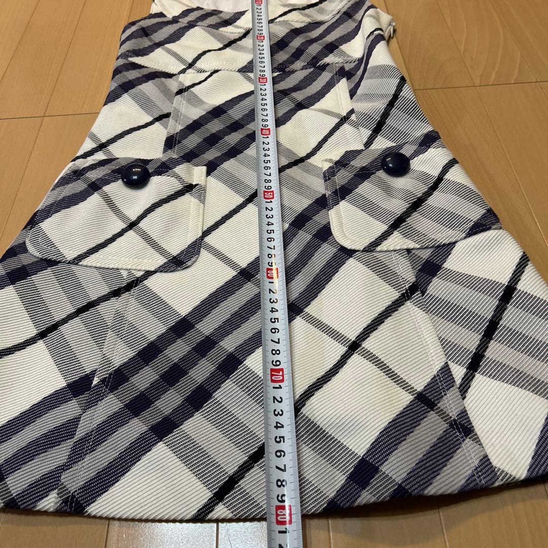 Burberry Londonノースリーブ チェック柄 ワンピース