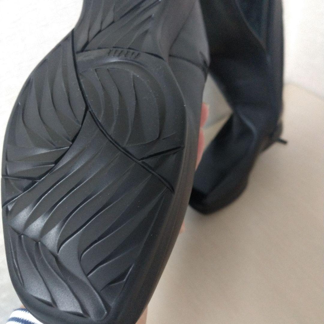 mikaですfitfit ブラック ロングレザーブーツ サイドファスナー付