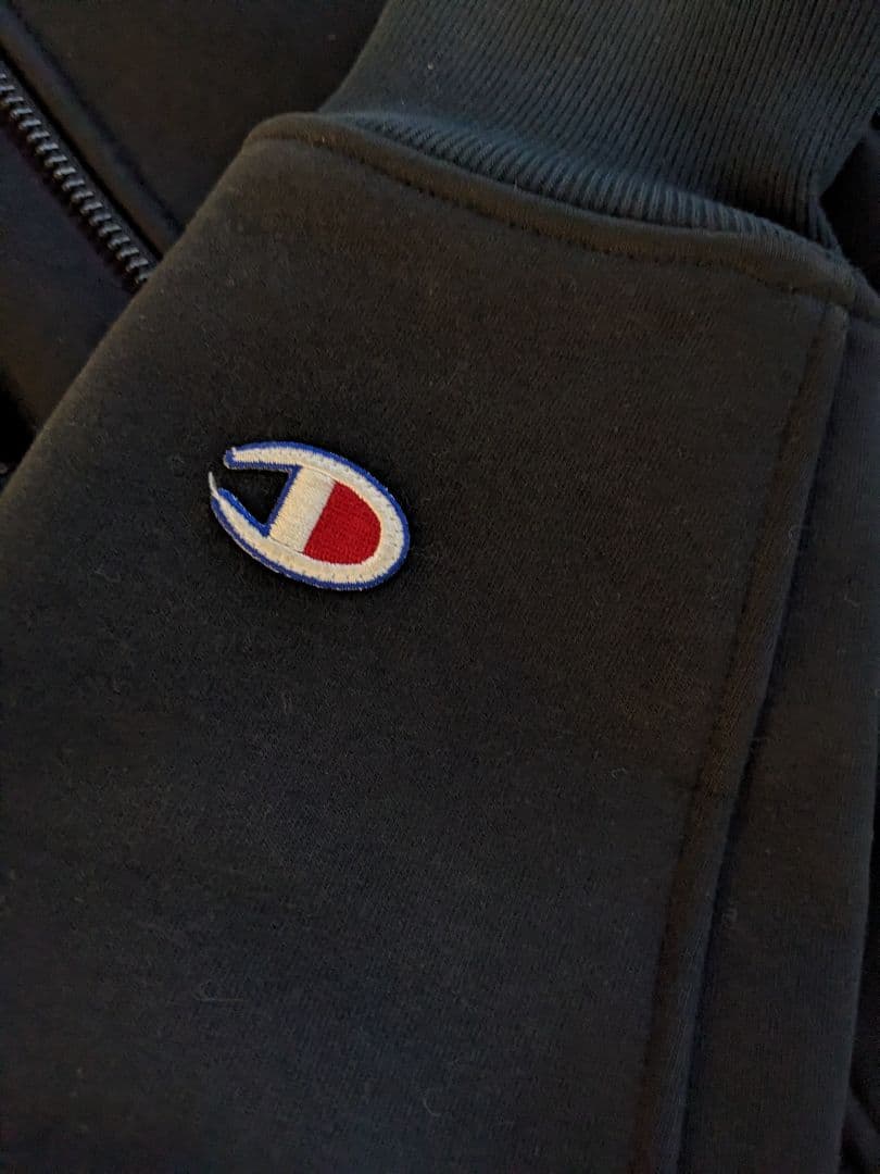STUSSY × Champion リバースウィーブ MA-1 M 黒
