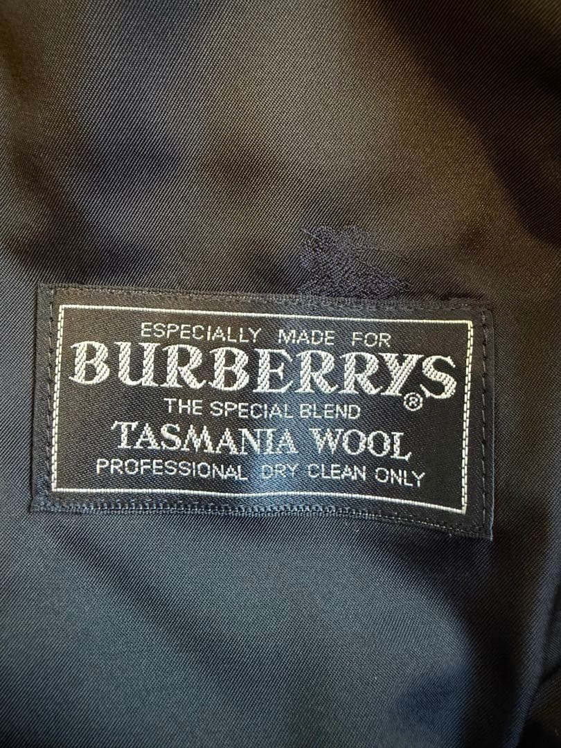 【美品】BURBERRY 2B テーラードジャケット 紺ブレザー