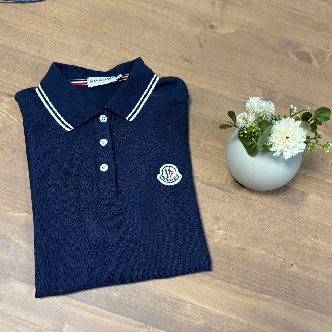 MONCLER ネイビー ポロシャツ Mサイズ