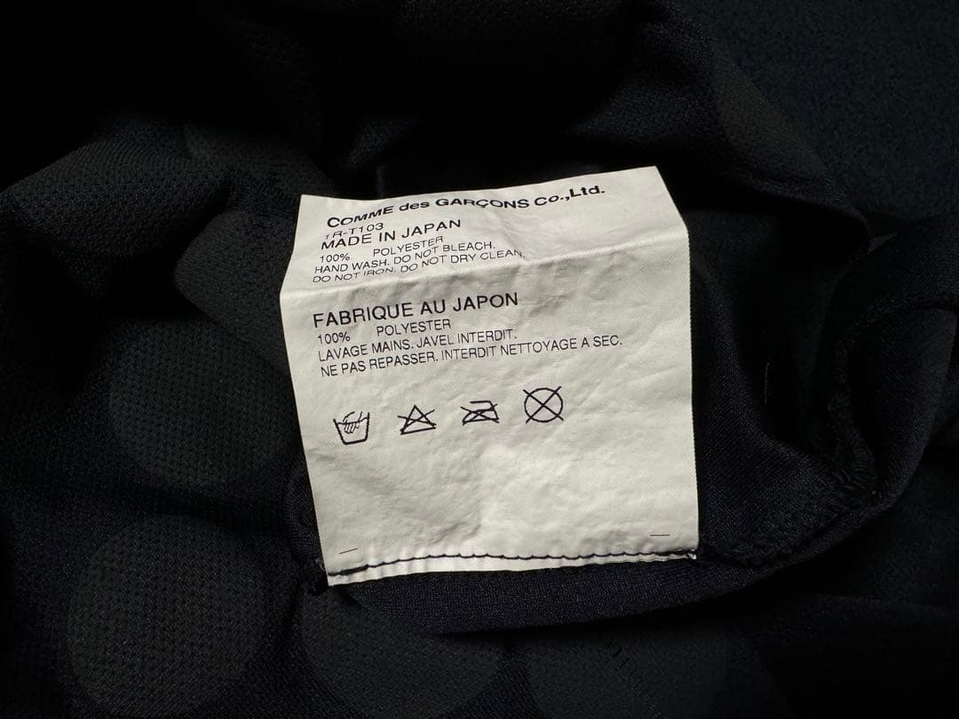 XLサイズ 1R-T103 ナイキ ギャルソン Tシャツ ブラック ポリエステル