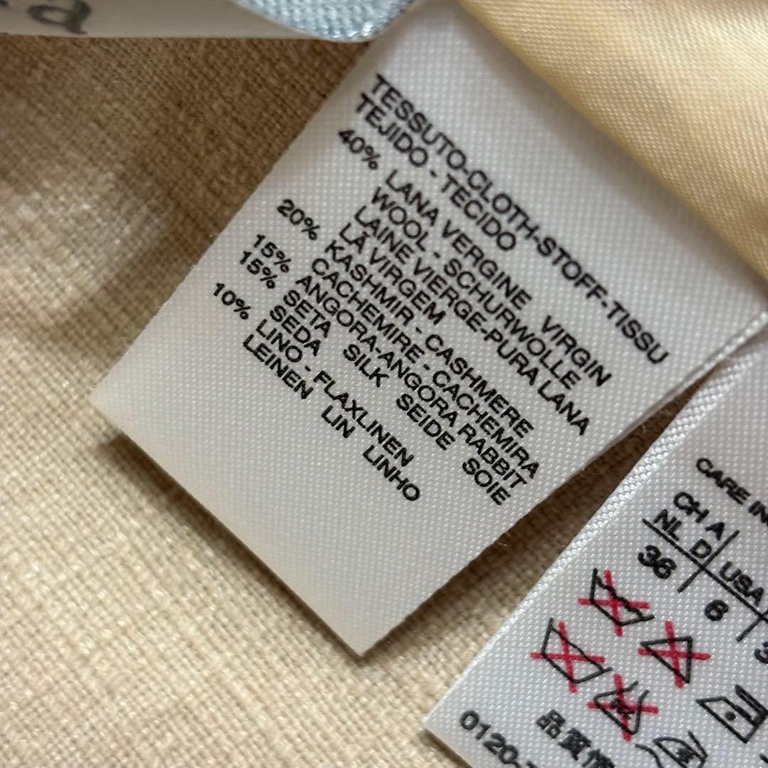 MAX MARA 高級タグ シルク カシミア テーラードジャケット 40