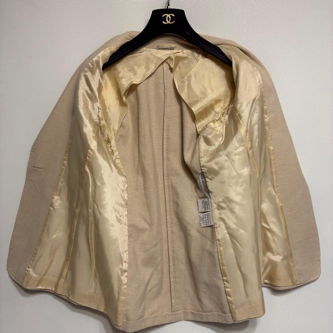 MAX MARA 高級タグ シルク カシミア テーラードジャケット 40