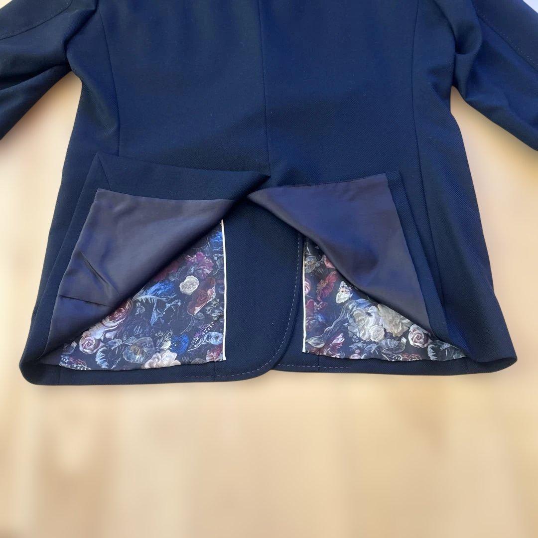 Paul Smith 2XL黒 テーラードジャケット 花柄裏地