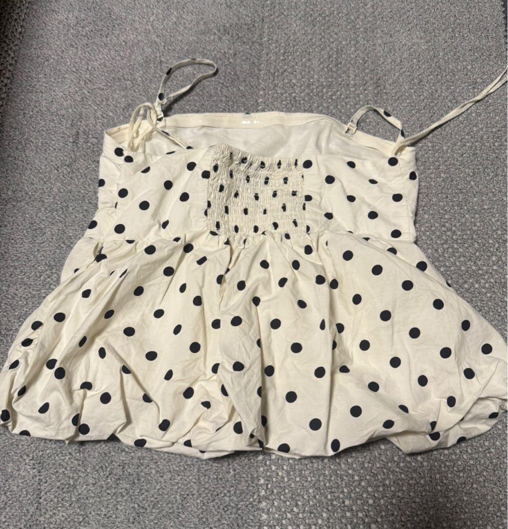 GAP バブル ドットクロップド トップス