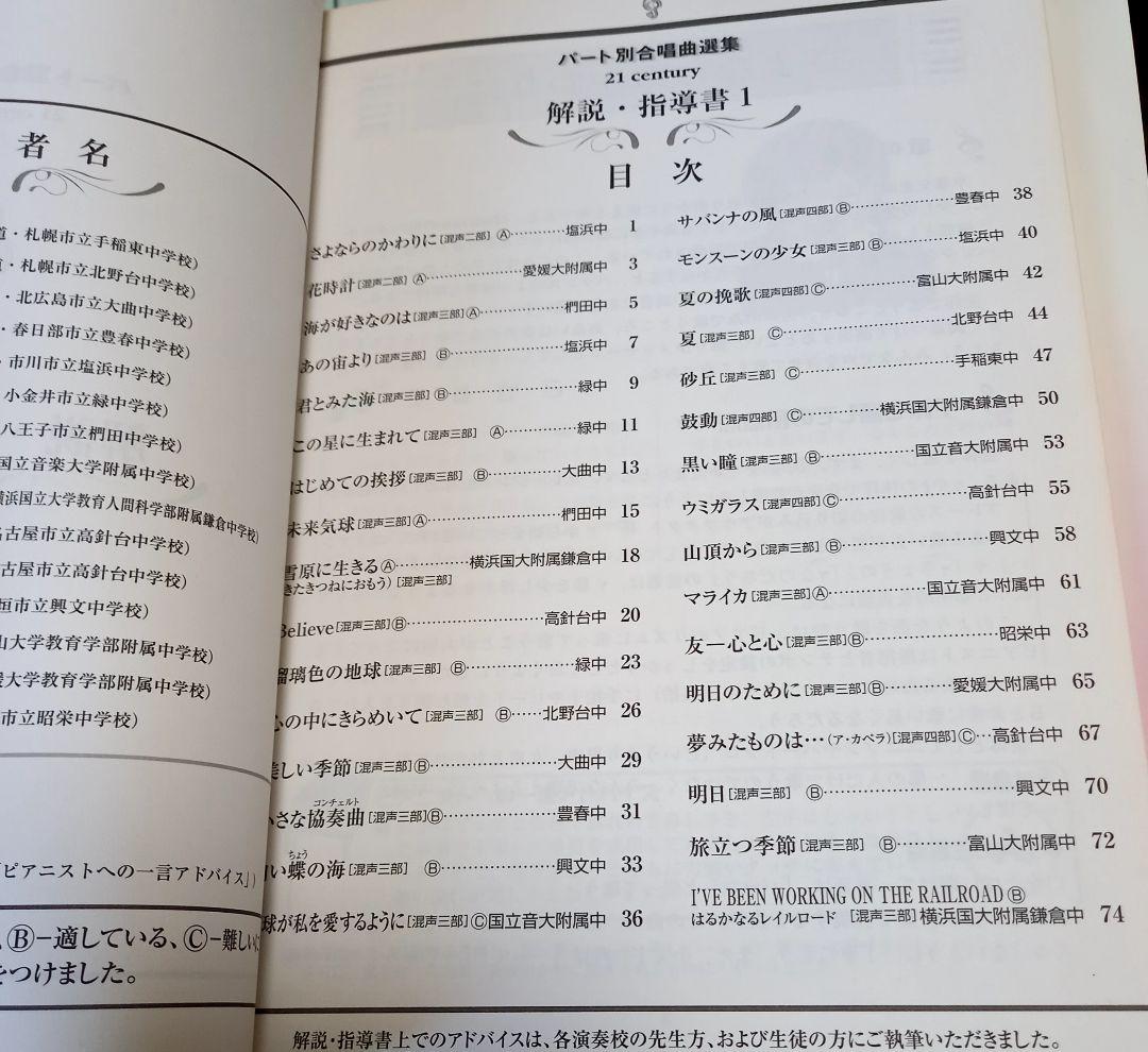 パート別合唱曲選集　cd 20枚組　21century 最新録音盤