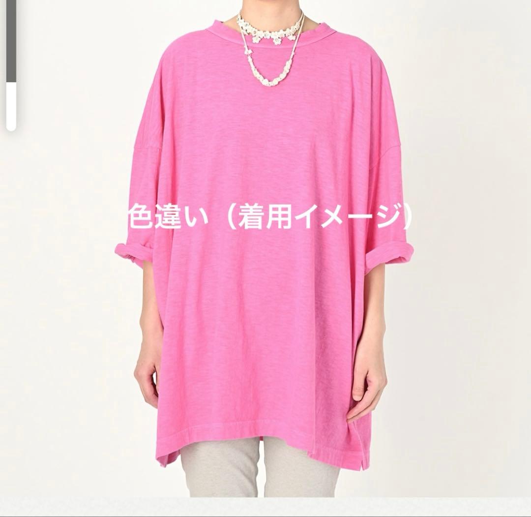 45r 度詰天竺の908オーシャンTシャツ 9.8サイズ（桜染め）