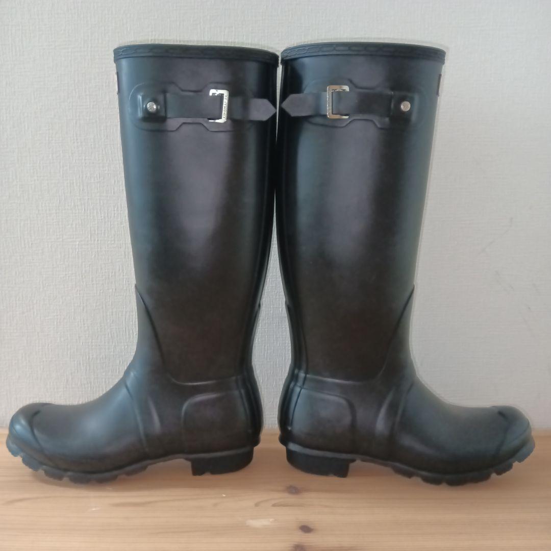 美品 HUNTER オリジナルトール レインブーツ ブラック UK5 24cm