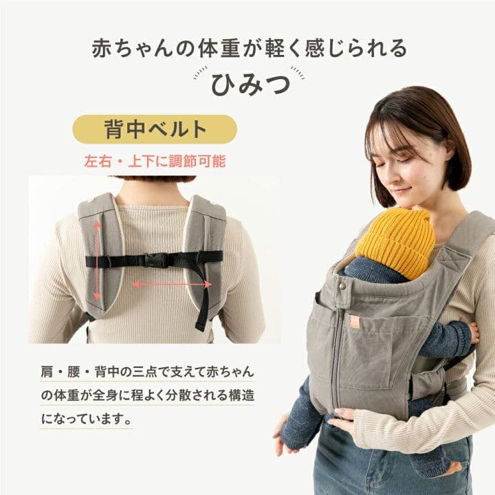 【※タイムセール1000円OFF中】キューズベリー NICO 抱っこ紐 ブラウン