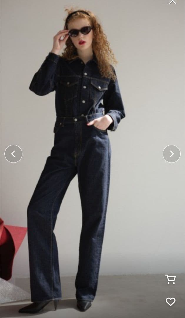 《美品》Shinzone シンゾーン♥MARILYN DENIM♥38 ネイビー
