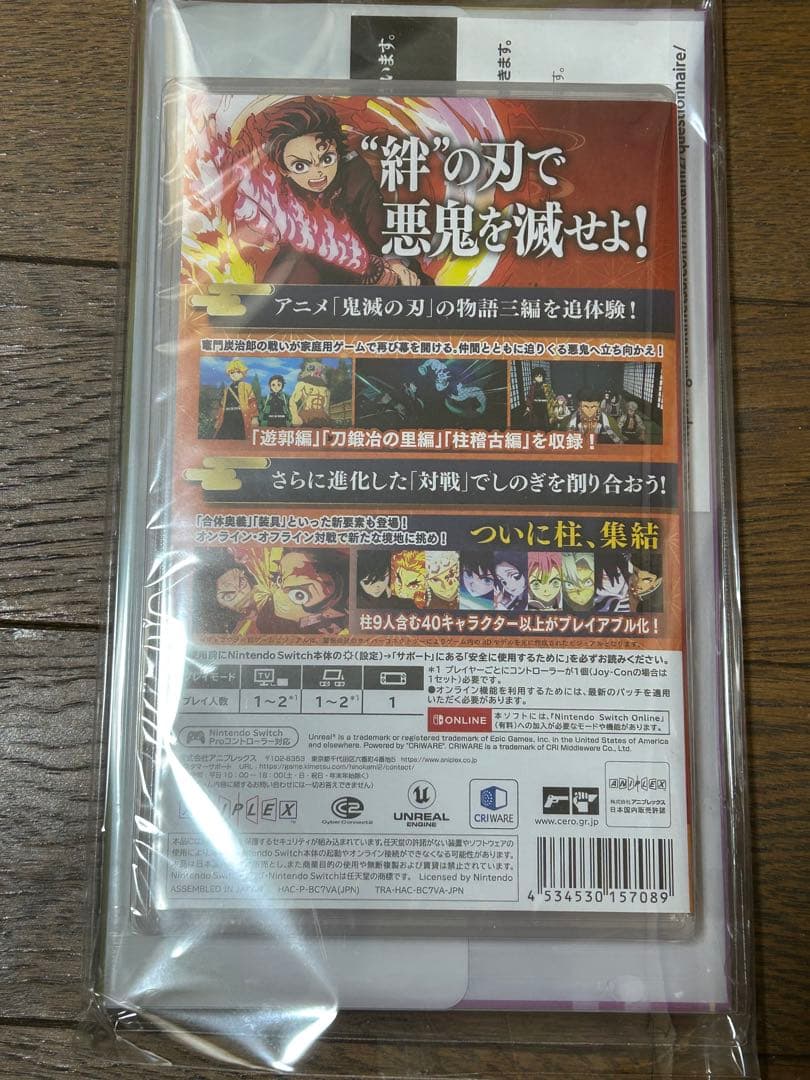 【匿名配送】鬼滅の刃 ヒノカミ血風譚2 パッケージ 通常版 Switch