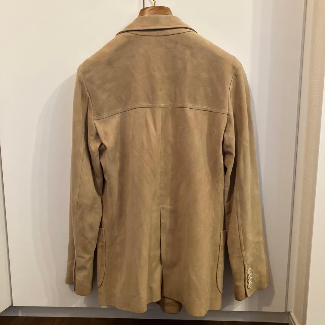emmeti レザー　スエード　ダブルブレステッドジャケット　44