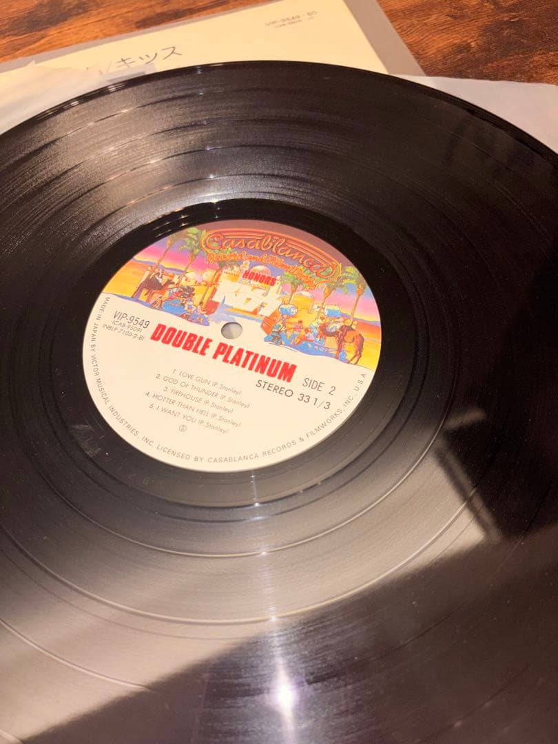 KISS DOUBLE PLATINUM LPレコード