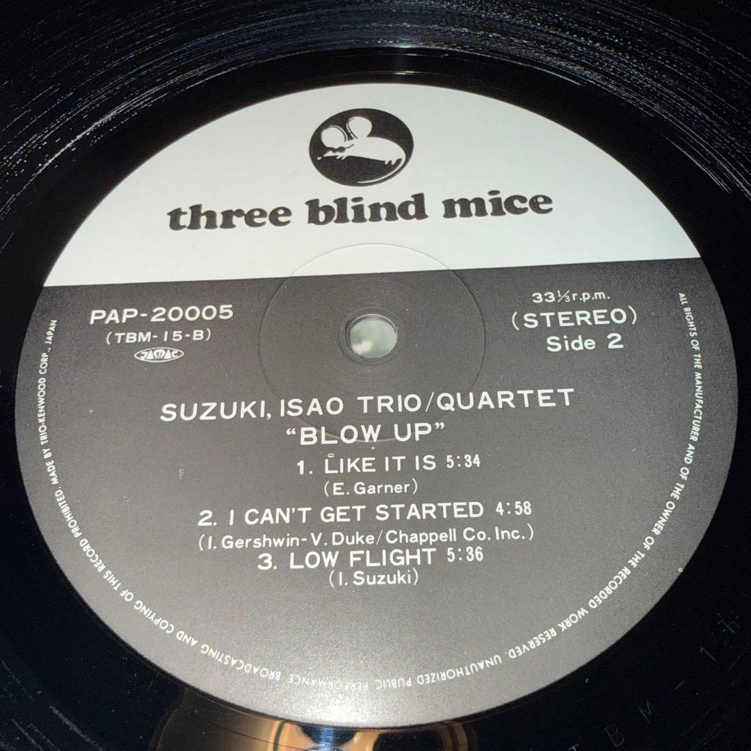 LP12in和jazz盤　鈴木勲/ブローアップ 盤ジャケ帯解説良好　写真参照