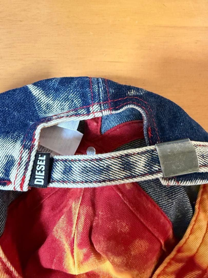【美品】DIESEL C-Seymon デニムキャップ ロゴ ウォッシュ加工