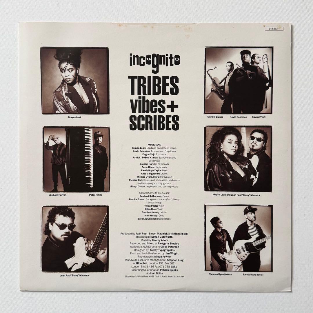 incognito TRIBES vibes+ SCRIBES アナログ超美盤❗️