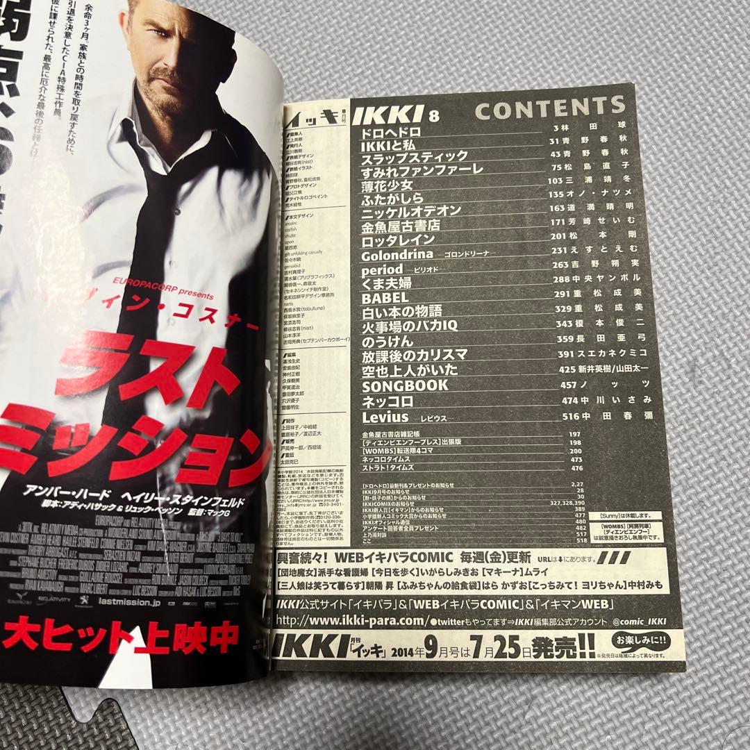 月刊IKKI ドロヘドロ 林田球 2014年8月号 表紙 本誌 切り抜き