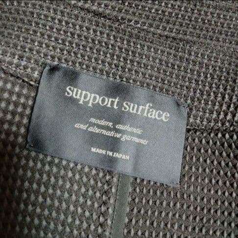 support surface サポートサーフェス ラメ ワッフル生地ジャケット