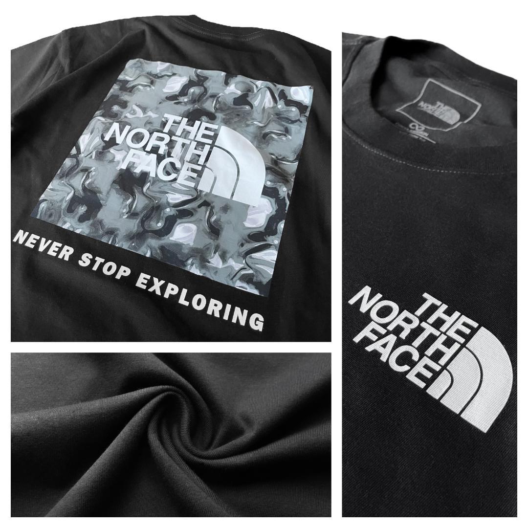 ノースフェイス 半袖 Tシャツ メンズ 海外XXL 日本4L相当 黒 MCbox