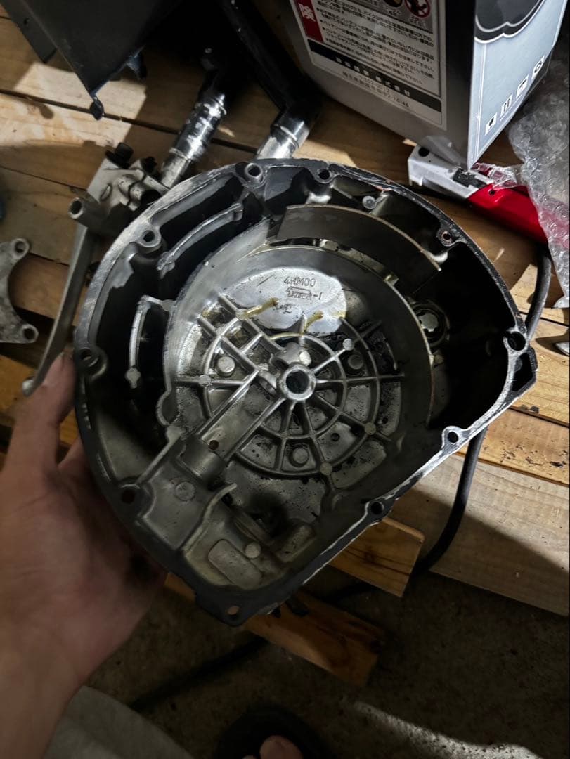 xjr400 クラッチカバー