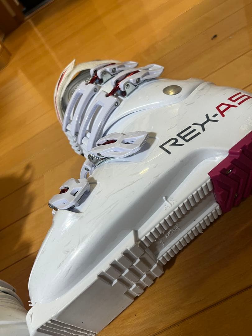 REXXAM スキーブーツ ホワイト 3バックル　25㎝