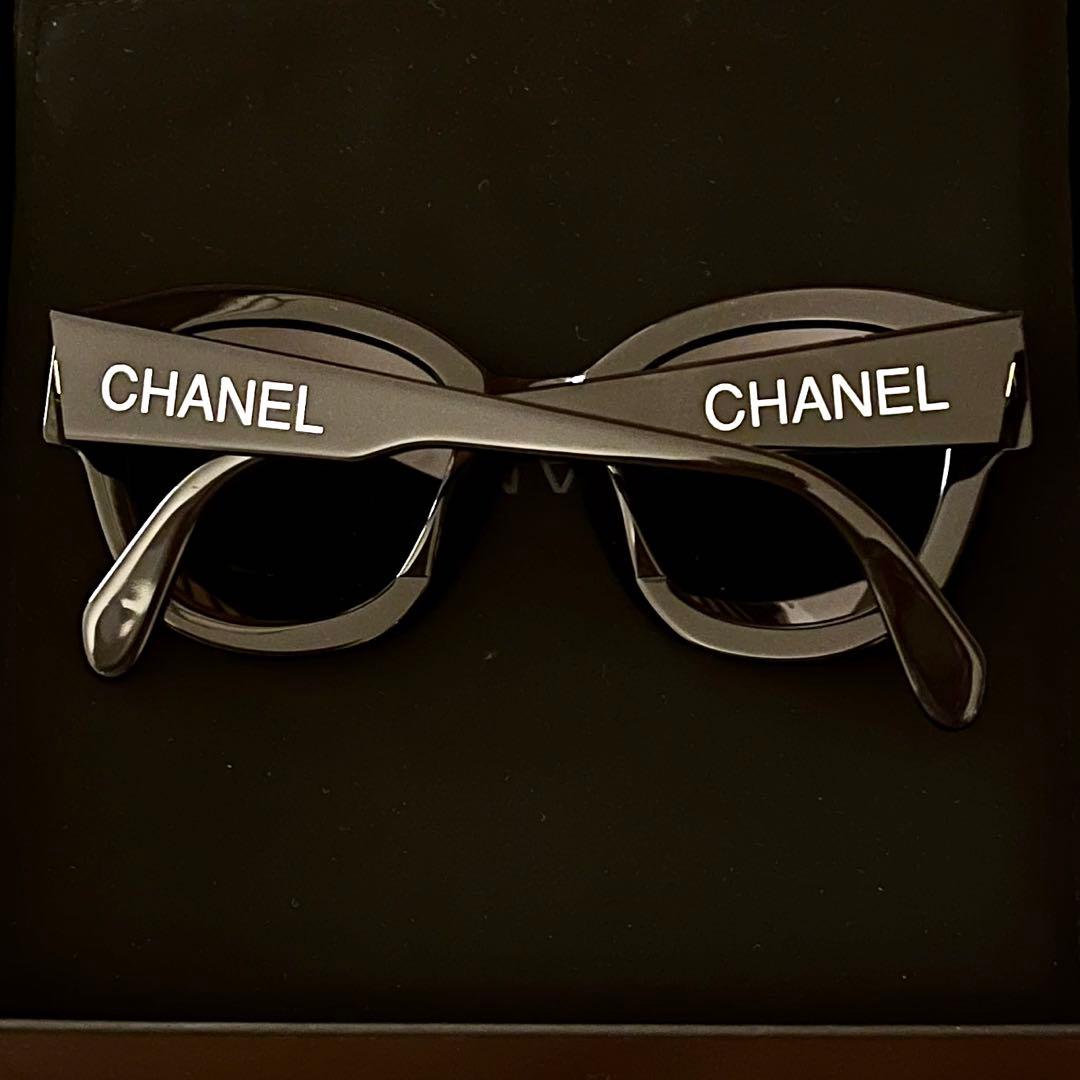 【週末限定SALE】CHANEL ブラック サングラス　シャネルロゴ