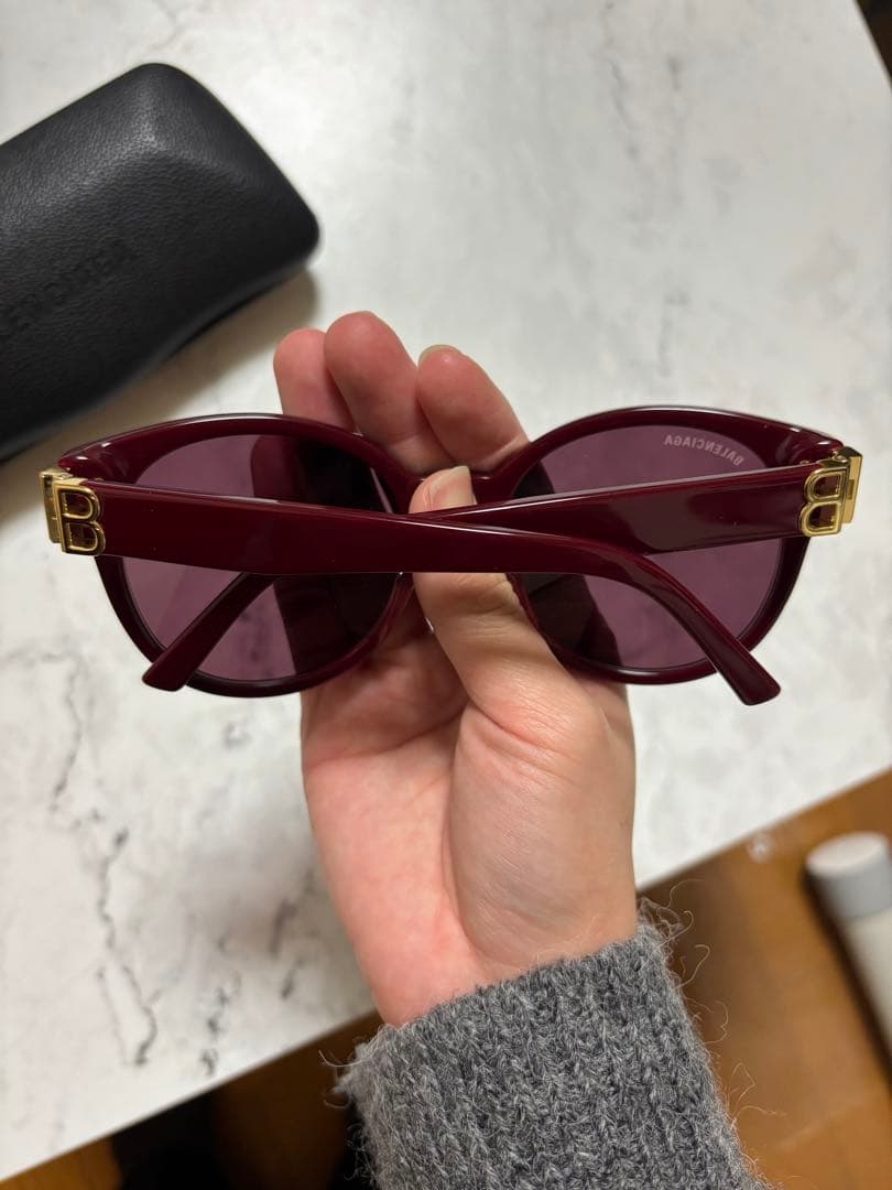 バレンシアガ　BALENCIAGA サングラス　レッド