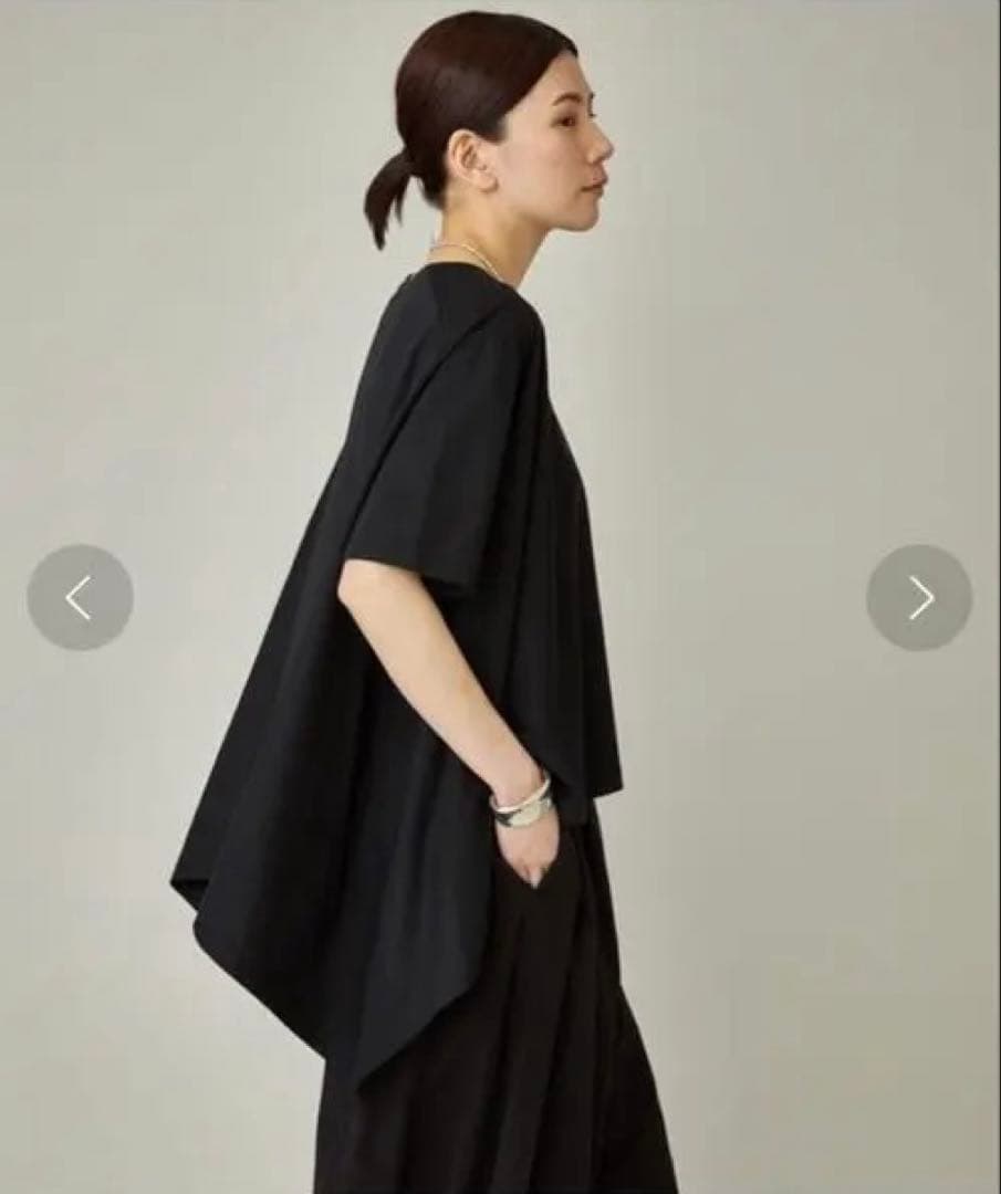 新品☆Curensology(カレンソロジー)/イレギュラーヘムTEE☆黒F