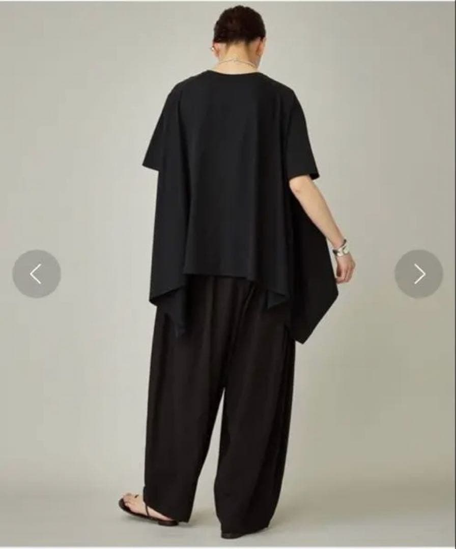 新品☆Curensology(カレンソロジー)/イレギュラーヘムTEE☆黒F