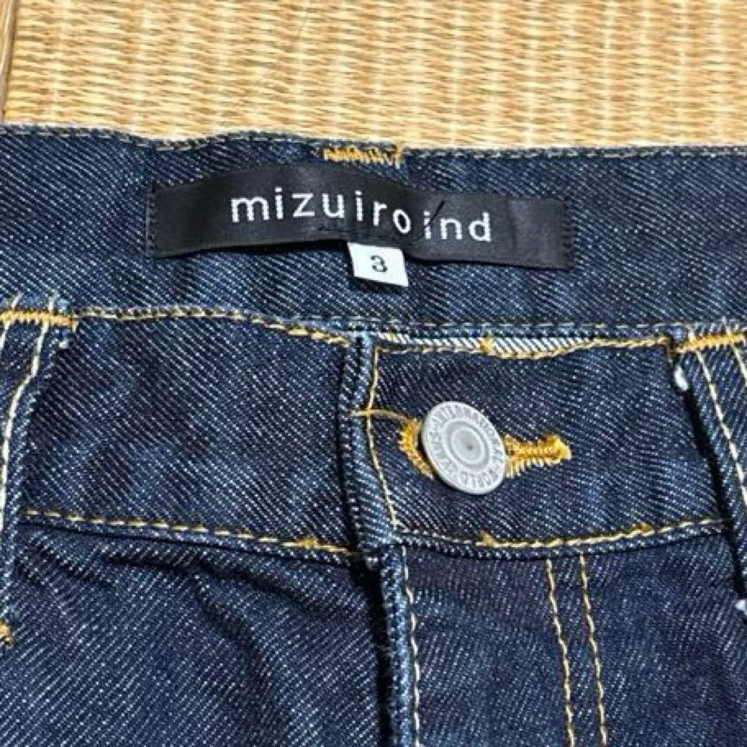 ✨極美品✨　mizuiroind デニムパンツ　ハイウエスト　サイズ3