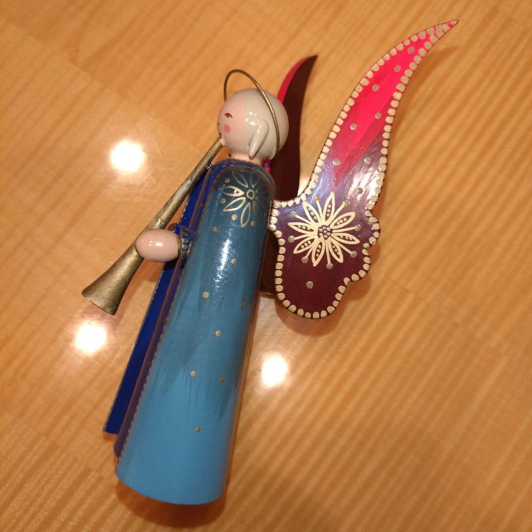 ヴェント&キューン Wendt & Kühn 天使 木製 人形 バイオリン 楽器