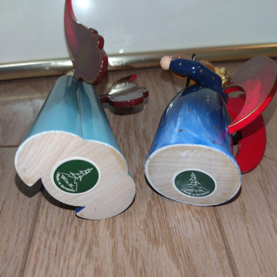 ヴェント&キューン Wendt & Kühn 天使 木製 人形 バイオリン 楽器